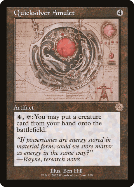 Quicksilver Amulet (108) — The Brothers' War Retro Artifacts