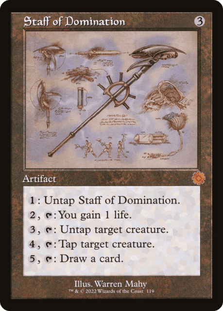 Staff of Domination (119) — The Brothers' War Retro Artifacts