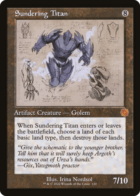 Sundering Titan (120) — The Brothers' War Retro Artifacts