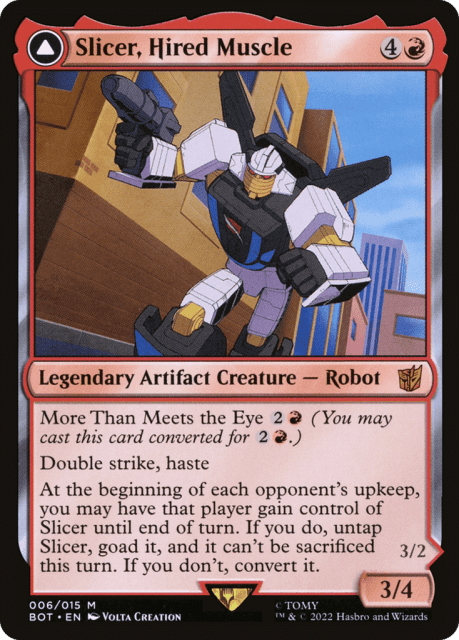 Slicer, Hired Muscle // Slicer, High-Speed Antagonist (6) — Transformers