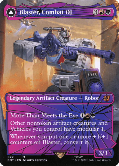 Blaster, Combat DJ // Blaster, Morale Booster (22) — Transformers