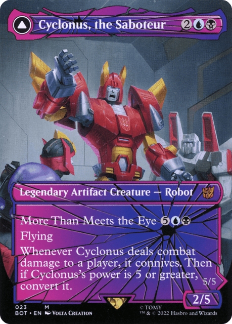 Cyclonus, the Saboteur // Cyclonus, Cybertronian Fighter (23) — Transformers
