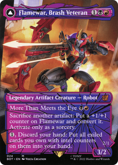Flamewar, Brash Veteran // Flamewar, Streetwise Operative (24) — Transformers