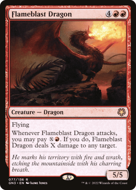 Flameblast Dragon (77) — Game Night: Free-for-All