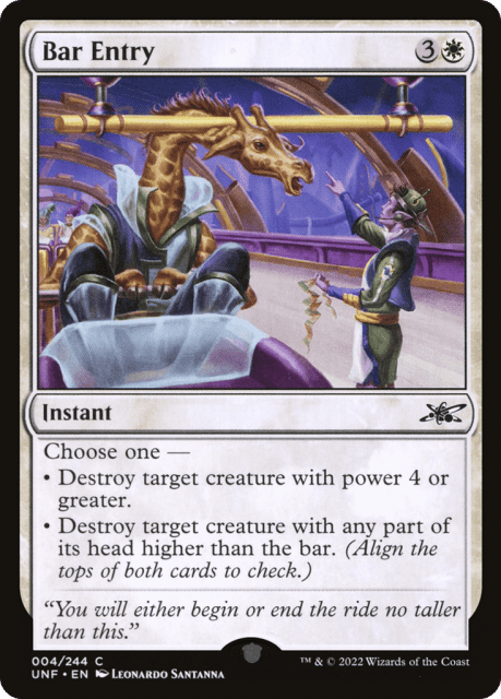 Bar Entry (4) — Unfinity