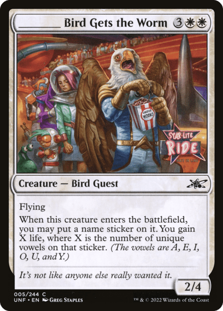 _____ Bird Gets the Worm (5) — Unfinity
