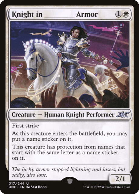 Knight in _____ Armor (17) — Unfinity