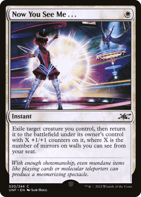 Now You See Me . . . (20) — Unfinity