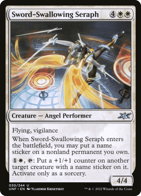 Sword-Swallowing Seraph (30) — Unfinity