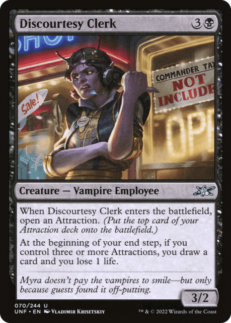 Discourtesy Clerk (70) — Unfinity