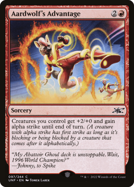 Aardwolf's Advantage (97) — Unfinity