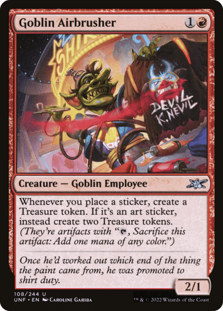 Goblin Airbrusher (108) — Unfinity