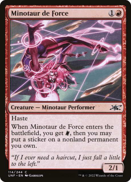 Minotaur de Force (114) — Unfinity