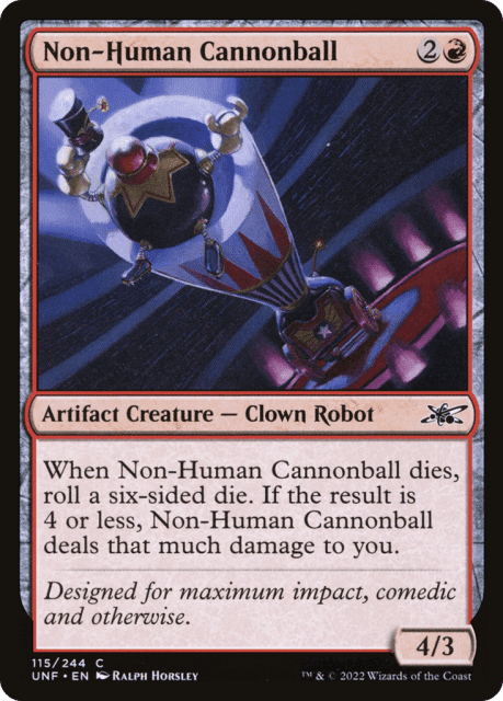 Non-Human Cannonball (115) — Unfinity