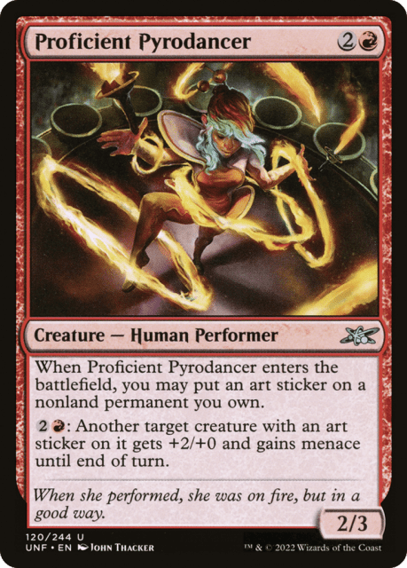 Proficient Pyrodancer (120) — Unfinity