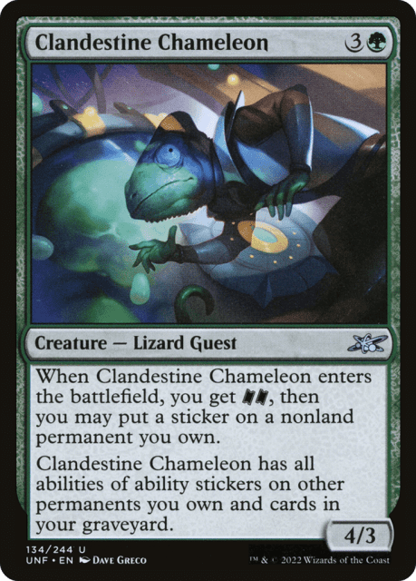 Clandestine Chameleon (134) — Unfinity