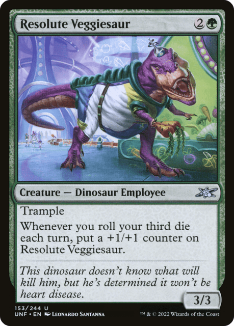 Resolute Veggiesaur (153) — Unfinity