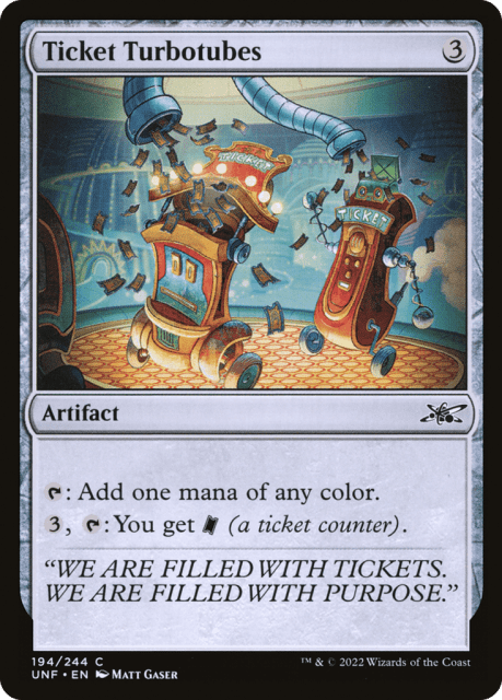Ticket Turbotubes (194) — Unfinity
