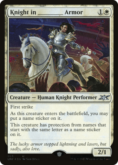 Knight in _____ Armor (303) — Unfinity
