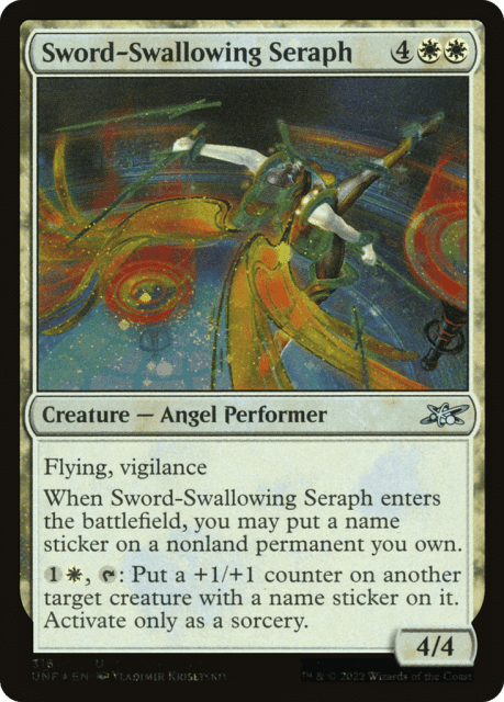Sword-Swallowing Seraph (316) — Unfinity