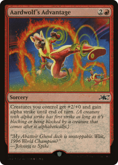 Aardwolf's Advantage (383) — Unfinity