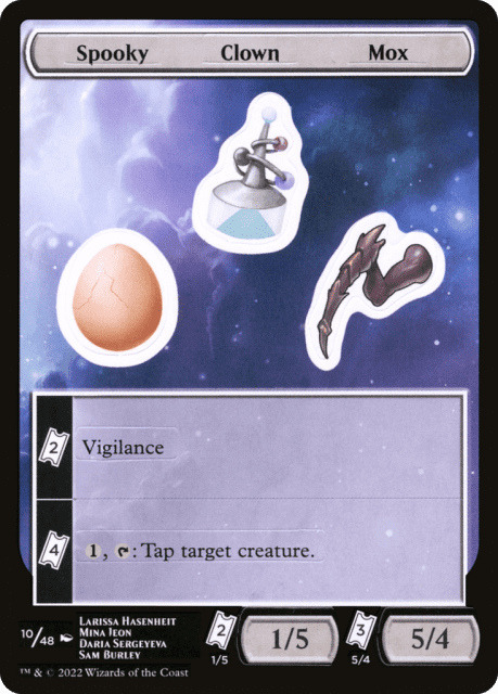 Spooky Clown Mox (10) — Unfinity Sticker Sheets