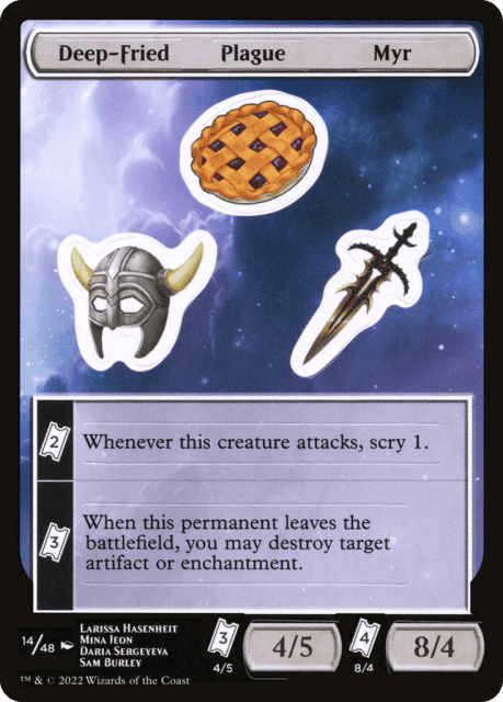 Deep-Fried Plague Myr (14) — Unfinity Sticker Sheets