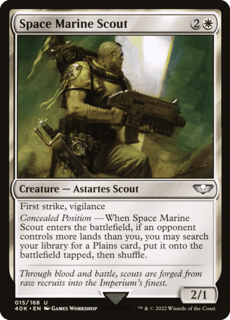 Space Marine Scout (15) — Warhammer 40,000 Commander