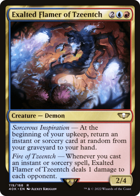 Exalted Flamer of Tzeentch (119) — Warhammer 40,000 Commander