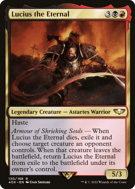 Lucius the Eternal (130) — Warhammer 40,000 Commander