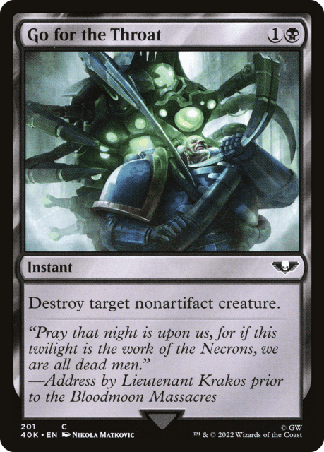 Go for the Throat (201) — Warhammer 40,000 Commander
