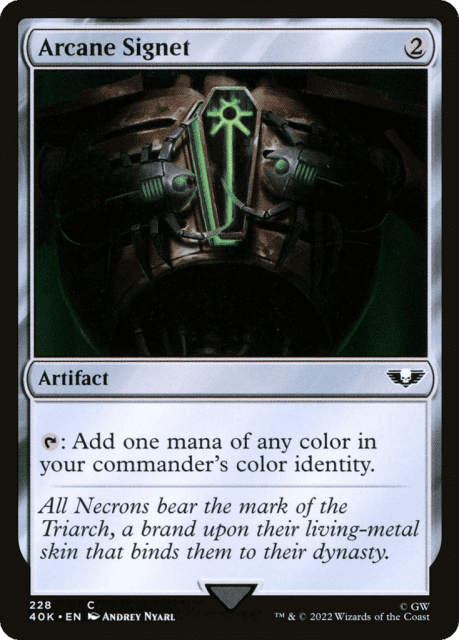 Arcane Signet (228) — Warhammer 40,000 Commander