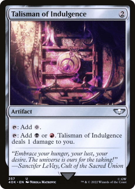 Talisman of Indulgence (257) — Warhammer 40,000 Commander