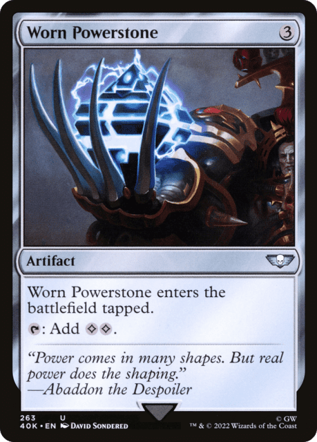 Worn Powerstone (263) — Warhammer 40,000 Commander