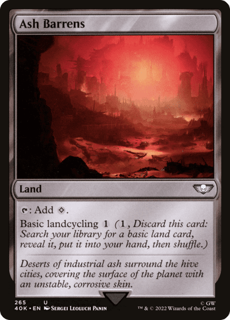 Ash Barrens (265) — Warhammer 40,000 Commander
