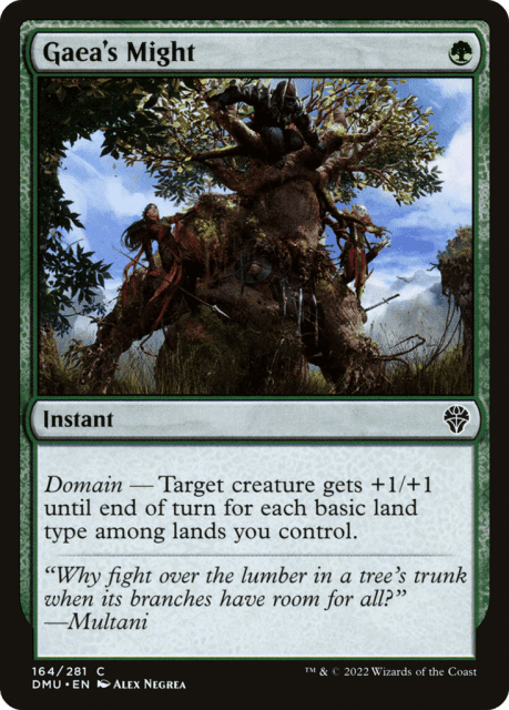 Gaea's Might (164) — Dominaria United