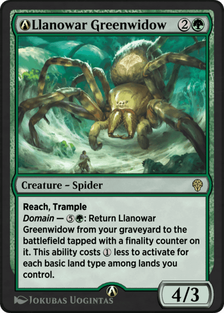 A-Llanowar Greenwidow (A-169) — Dominaria United