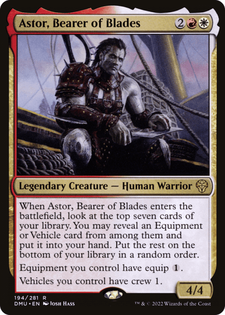 Astor, Bearer of Blades (194) — Dominaria United