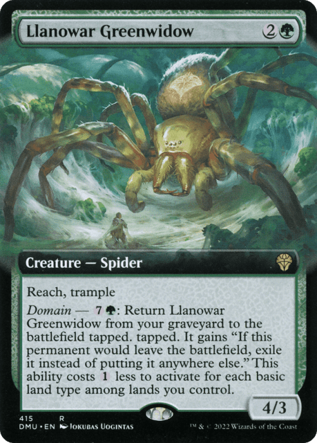 Llanowar Greenwidow (415) — Dominaria United