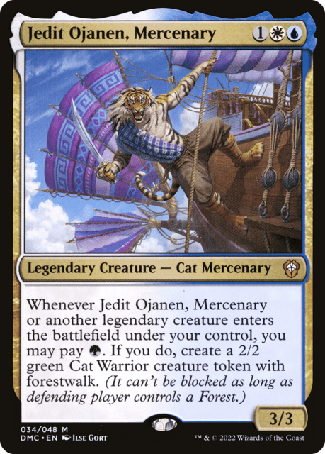Jedit Ojanen, Mercenary (34) — Dominaria United Commander
