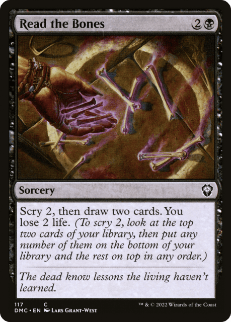 Read the Bones (117) — Dominaria United Commander