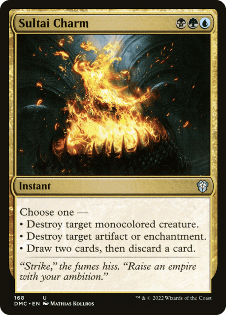 Sultai Charm (168) — Dominaria United Commander