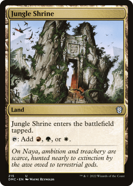 Jungle Shrine (215) — Dominaria United Commander