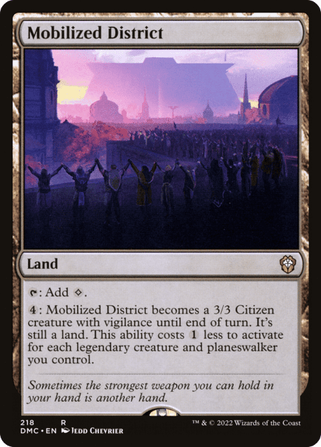 Mobilized District (218) — Dominaria United Commander