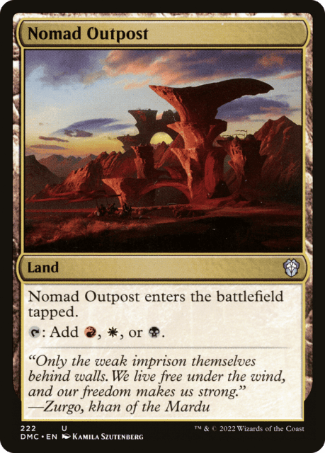 Nomad Outpost (222) — Dominaria United Commander