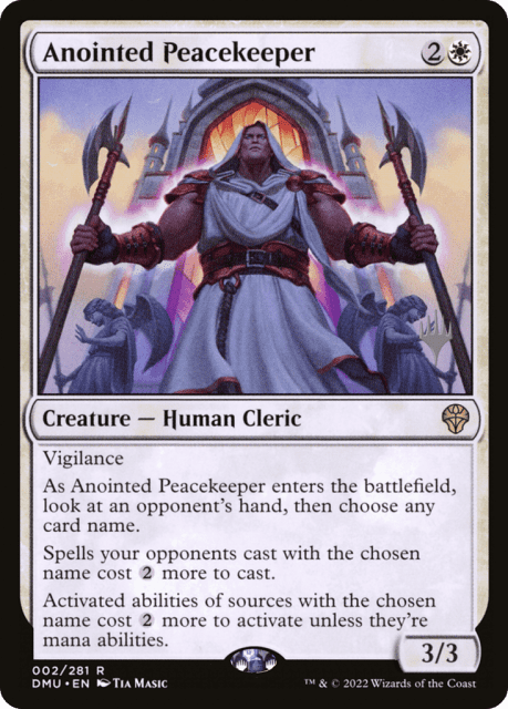 Anointed Peacekeeper (2) — Dominaria United Promos