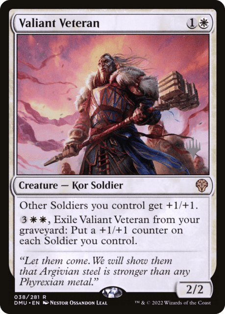 Valiant Veteran (38) — Dominaria United Promos