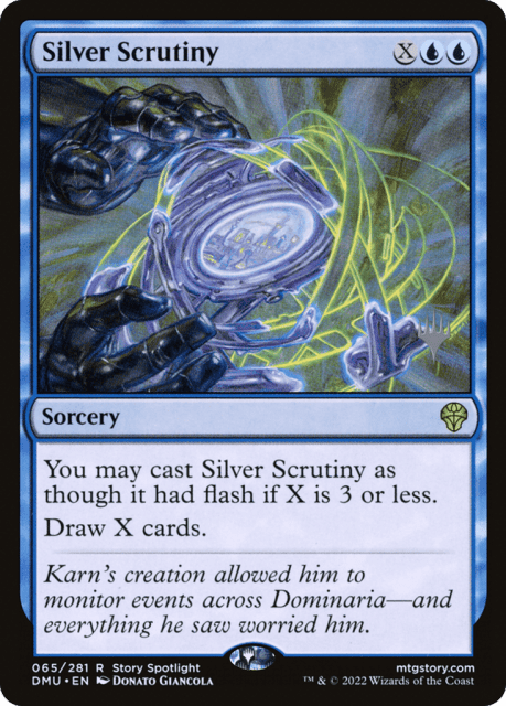 Silver Scrutiny (65) — Dominaria United Promos