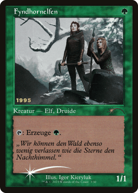 Fyndhorn Elves (3) — 30th Anniversary Play Promos