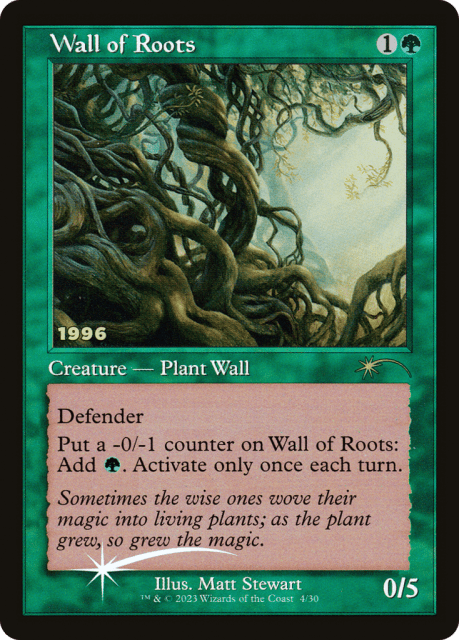 Wall of Roots (4) — 30th Anniversary Play Promos
